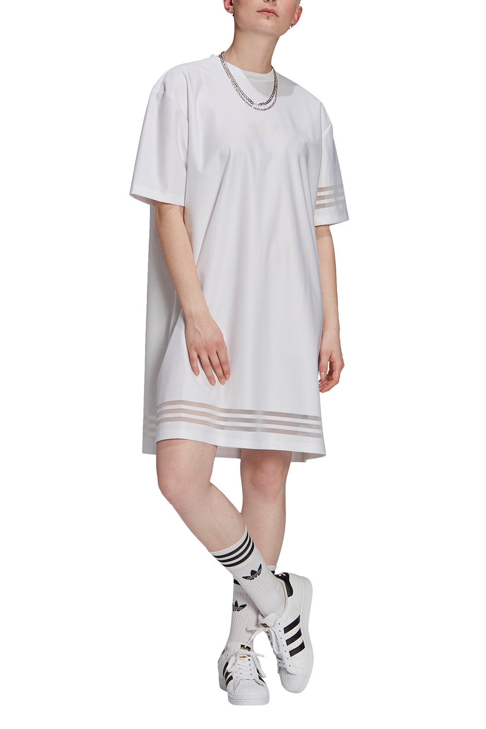 adidas Tee Dress White - Considered ...